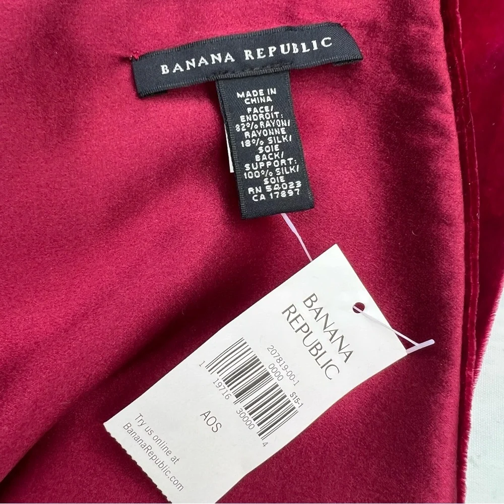 Banana Republic Long Scarf Pink Ombre Wrap Fringe Shawl Silk Blend - Picture 4 of 4